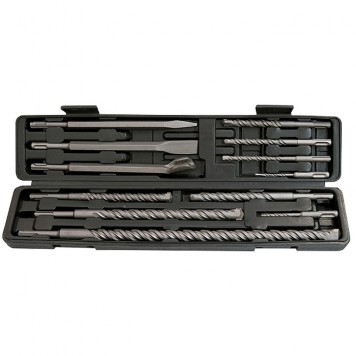 71097 | Набор буров по бетону, 5-6 х 110,8-10-12 х 160,14-16 х 210,18 х 300, 20 х 450 мм, зубила, SDS Plus, MATRIX-0