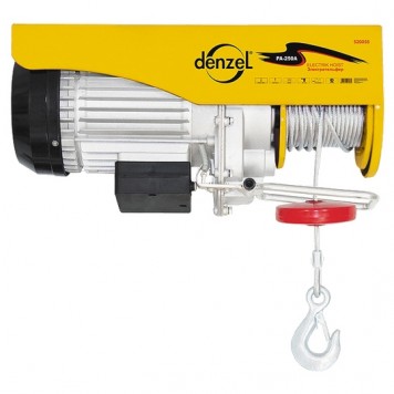 520055 | Тельфер электрический, 0,125/0,25 т, 500 Вт, высота 6/12 м, DENZEL-0