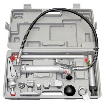 513345 | Растяжка гидравлическая, 4 т, набор 12 предметов, 7 сменных насадок, в пластиковый кейс,е, MATRIX-0