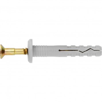 42156 | Дюбель-гвоздь полипропиленовый грибовидный бортик 6 x 40 мм, 200 шт, СИБРТЕХ-0