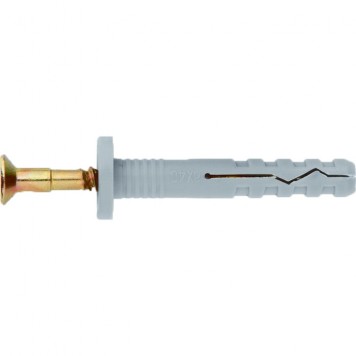 42152 | Дюбель-гвоздь полипропиленовый с цилиндрическим бортиком 8 х 100 мм, 100 шт, СИБРТЕХ-0