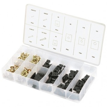 47608 | Набор саморезов и подушек, саморезы D х L: 3х8, 4х16,5х12, 6 х 20 мм, 170 предмет, СИБРТЕХ-0