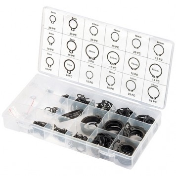 47600 | Набор стопорных колец, D 3-32 мм, 300 предметов, СИБРТЕХ-0