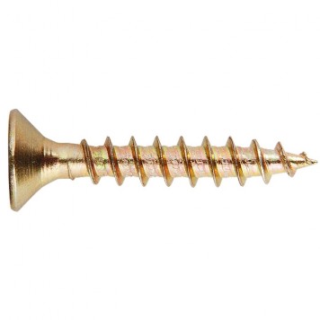 49477 | Саморезы универсальные 4,5 х 40, потайная головка, PZ, желтопассивированные 11 шт, ШУРУПЬ-0