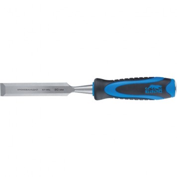 24635 | Долото-стамеска, плоская, 10 мм, двухкомпонентная рукоятка, металлический затыльник, БАРС-0