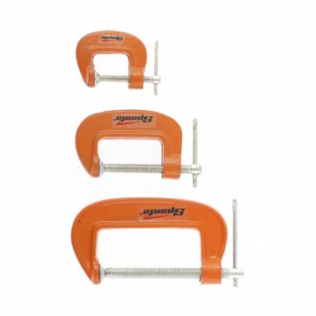 206755 | Набор: струбцины G-образные, 3 шт, 25-50-75 мм, SPARTA-0