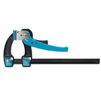 20719 | Струбцина реечная быстрозажимная 8, металлический корпус, рычажный храповой механизм, 200 мм, GROSS-0