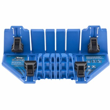 22560 | Стусло пластиковое 350 х 100 х 80 мм, 5 углов для запила, прижимные фиксаторы с съемными угловыми накладками, БАРC, БАРС-0