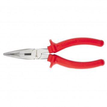 17495 | Длинногубцы изогнутые 180 мм, шлифованные, пластмассовые рукоятки, MATRIX ECONOM-0