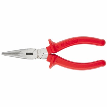 17194 | Длинногубцы прямые 200 мм, шлифованные, пластмассовые рукоятки, MATRIX ECONOM-0