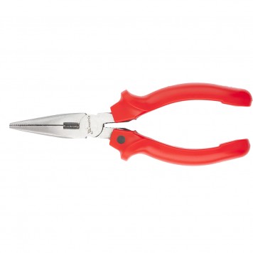 17154 | Длинногубцы прямые 200 мм, шлифованные, пластмассовые рукоятки, MATRIX STANDARD-0