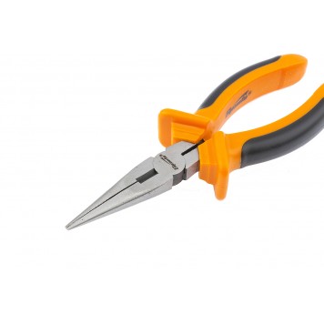 17169 | Длинногубцы прямые, 200 мм, шлифованные, двухкомпонентные рукоятки, SPARTA COMFORT-1