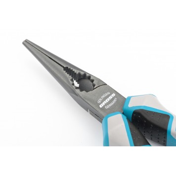 17170 | Длинногубцы прямые 170 мм, трехкомпонентные рукоятки, GROSS-3