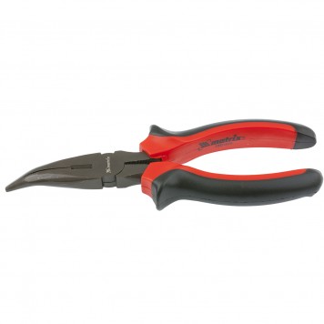 17462 | Длинногубцы изогнутые 200 мм, двухкомпонентные рукоятки, MATRIX BLACK NICKEL-1