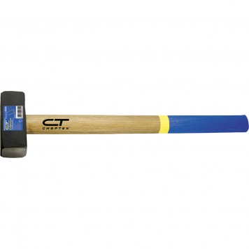 10933 | Кувалда, 6000 г, кованая головка, деревянная рукоятка, СИБРТЕХ-0