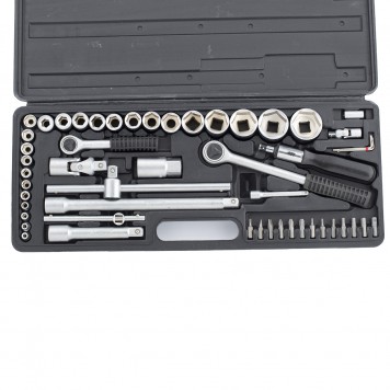 135075 | Набор слесарно-монтажный с квадратами, 1/4, 1/2, 52 предмета, SPARTA-2