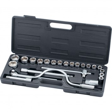 135065 | Набор слесарно-монтажный с квадратом 1/2, 24 предмета, пластиковый бокс, SPARTA-0