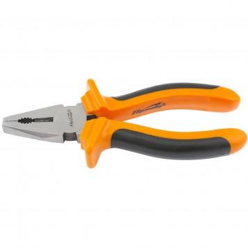 16968 | Плоскогубцы комбинированные, 180 мм, шлифованные, двухкомпонентные рукоятки, SPARTA COMFORT-1