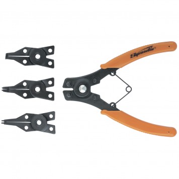 183505 | Съемник для стопорных колец с насадками, 150 мм, универсальный, SPARTA-0