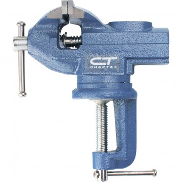 18672 | Тиски слесарные, настольные, поворотные, ширина рабочих губок 65 мм, наковальня, СИБРТЕХ-0