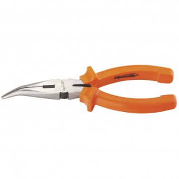 17411 | Длинногубцы изогнутые 160 мм, шлифованные, пластмассовые рукоятки, SPARTA CLASSIC-0