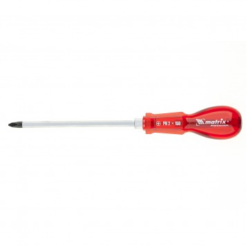 19109 | Ударная отвертка c усилителем под гаечный ключ, PH2 x 150 мм, пластиковая рукоятка, CrV, MATRIX-0
