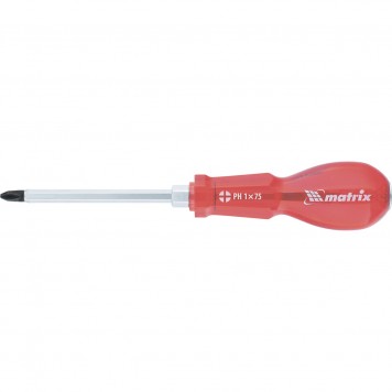 19111 | Ударная отвертка c усилителем под гаечный ключ, PH3 x 150 мм, пластиковая рукоятка, CrV, MATRIX-0