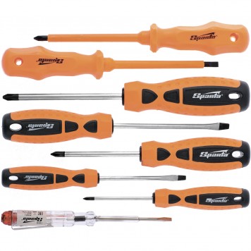 135435 | Набор отверток, PH, SL-5 шт, диэлектрические 2 шт, пробник на 220 В-1 шт, 8 шт, SPARTA-0