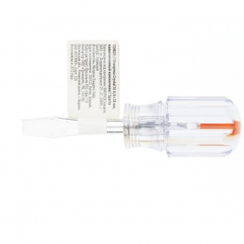 134025 | Отвертка SL6 х 38 мм, прозрачная рукоятка, углеродистая сталь, SPARTA СRYSTAL-0