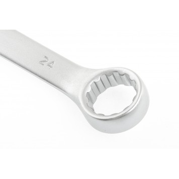 15217 | Ключ комбинированный, 24 мм, CrV, матовый хром, STELS-2