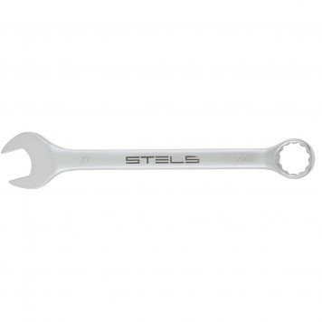 15218 | Ключ комбинированный, 27 мм, CrV, матовый хром, STELS-0