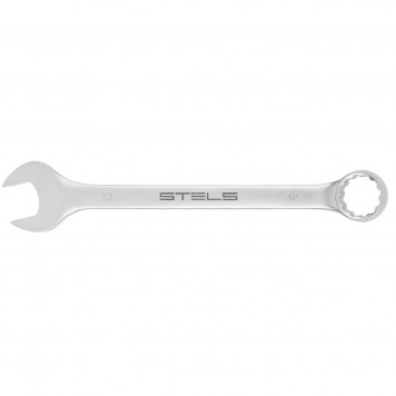 15219 | Ключ комбинированный, 32 мм, CrV, матовый хром, STELS-0
