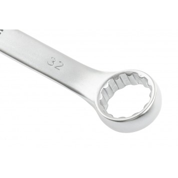 15219 | Ключ комбинированный, 32 мм, CrV, матовый хром, STELS-1