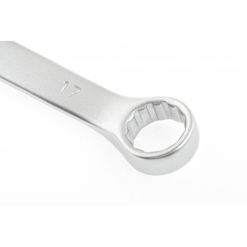 15213 | Ключ комбинированный, 17 мм, CrV, матовый хром, STELS-2