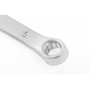 15202 | Ключ комбинированный, 6 мм, CrV, матовый хром, STELS-1