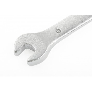 15202 | Ключ комбинированный, 6 мм, CrV, матовый хром, STELS-2