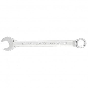 15161 | Ключ комбинированный, 17 мм, CrV, полированный хром, MATRIX-0