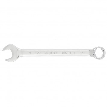 15163 | Ключ комбинированный, 19 мм, CrV, полированный хром, MATRIX-0