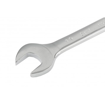 15163 | Ключ комбинированный, 19 мм, CrV, полированный хром, MATRIX-1