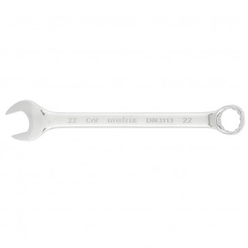 15166 | Ключ комбинированный, 22 мм, CrV, полированный хром, MATRIX-0