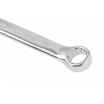 15155 | Ключ комбинированный, 11 мм, CrV, полированный хром, MATRIX-1