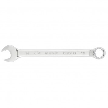 15158 | Ключ комбинированный, 14 мм, CrV, полированный хром, MATRIX-0