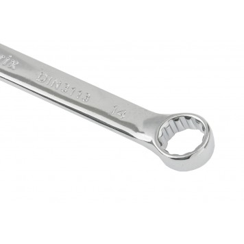 15158 | Ключ комбинированный, 14 мм, CrV, полированный хром, MATRIX-2