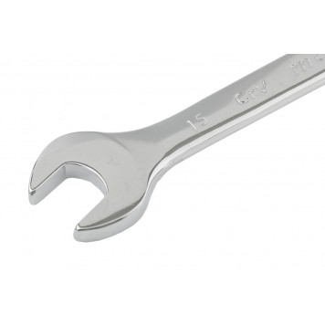 15159 | Ключ комбинированный, 15 мм, CrV, полированный хром, MATRIX-2