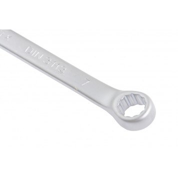 15103 | Ключ комбинированный, 7 мм, CrV, матовый хром, MATRIX-2