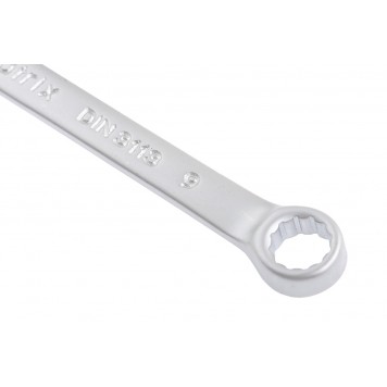 15105 | Ключ комбинированный, 9 мм, CrV, матовый хром, MATRIX-1