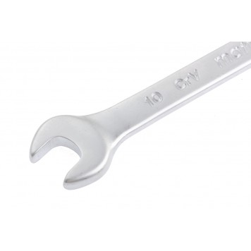 15106 | Ключ комбинированный, 10 мм, CrV, матовый хром, MATRIX-1