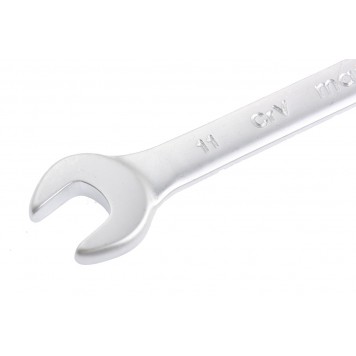 15107 | Ключ комбинированный, 11 мм, CrV, матовый хром, MATRIX-1