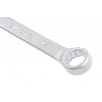 15108 | Ключ комбинированный, 12 мм, CrV, матовый хром, MATRIX-2