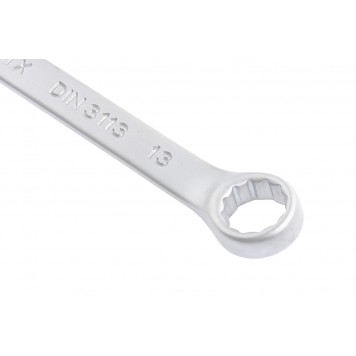 15109 | Ключ комбинированный, 13 мм, CrV, матовый хром, MATRIX-1